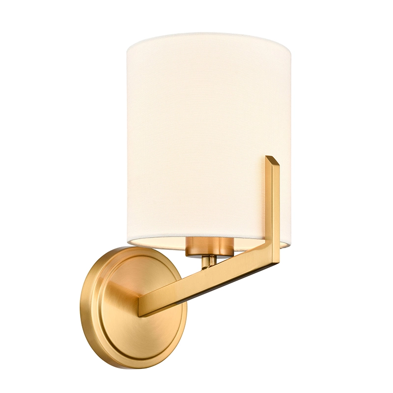 1-Light Satin Brass Modern Wall Lamp