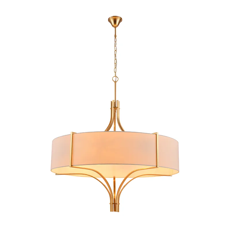 Drum Cloth Shade Pendant Lamp
