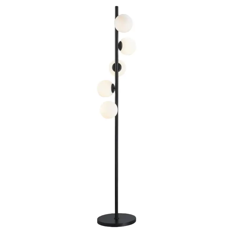 Frosted Glass Globe Modern Floor Lamp