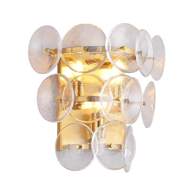 Hammered Art Glass Wall Lamp