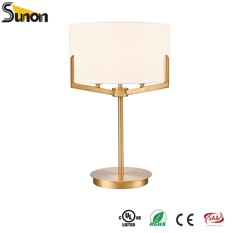 3 Lights Gold Metal Frame Modern Table Lamp