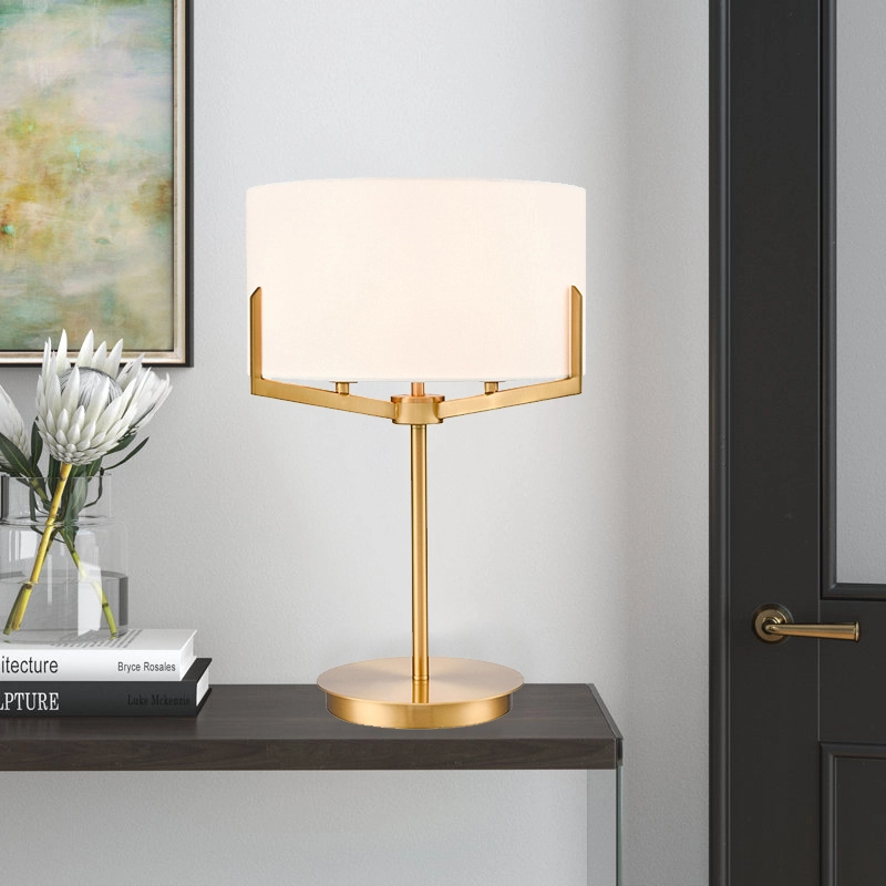 3 Lights Gold Metal Frame Modern Table Lamp