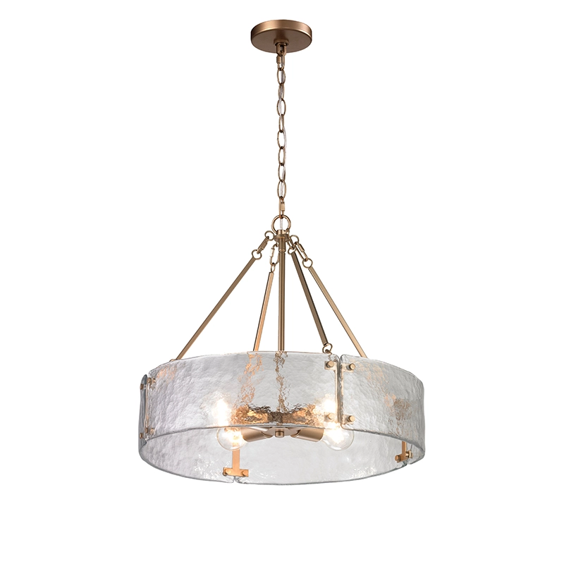 Modern Textured Glass Chandeliers