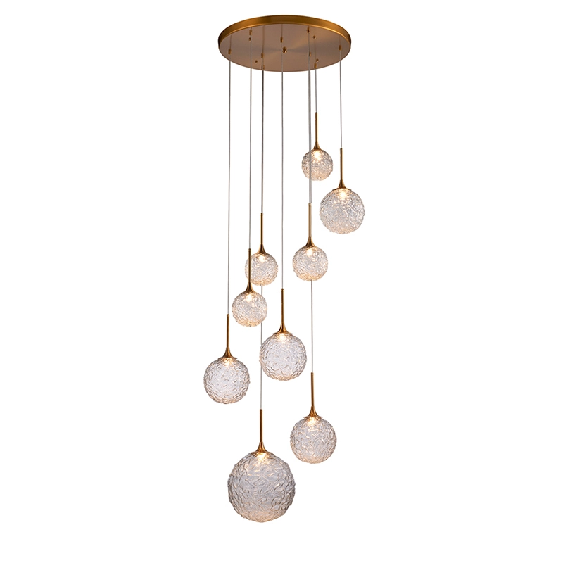 Staggered LED Stair Suspension Lamp